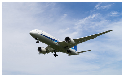 Photo of an airplane in flight