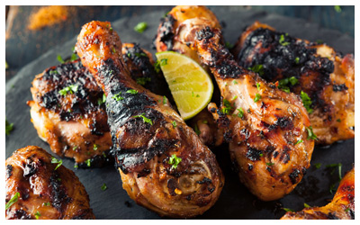 Jamaican Jerk Chicken with line